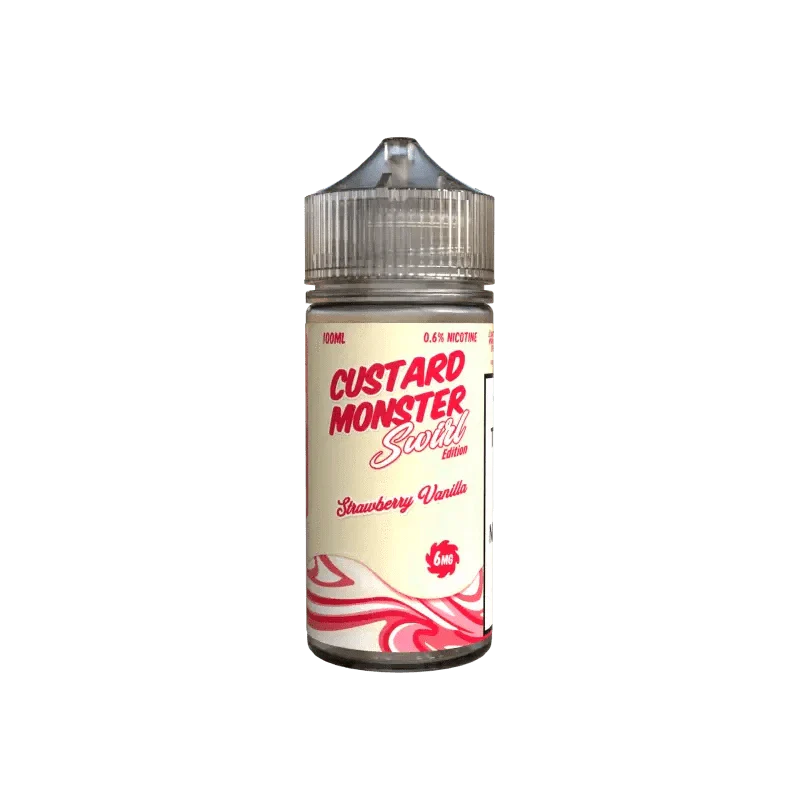 Monster Vape Labs Juice 6MG Custard Monster NTD Strawberry Vanilla Swirl Edition 100ml