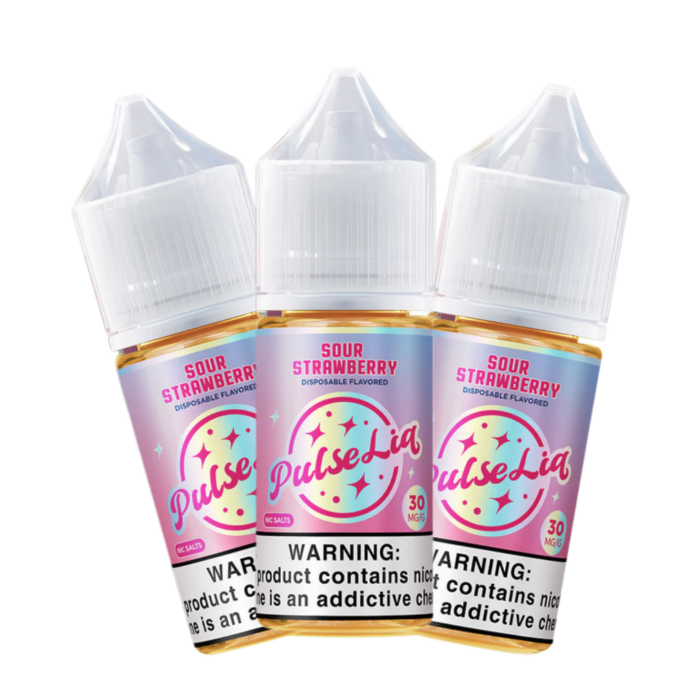 Pulse liq nic salt vape juice sour strawberry 30ml 30mg
