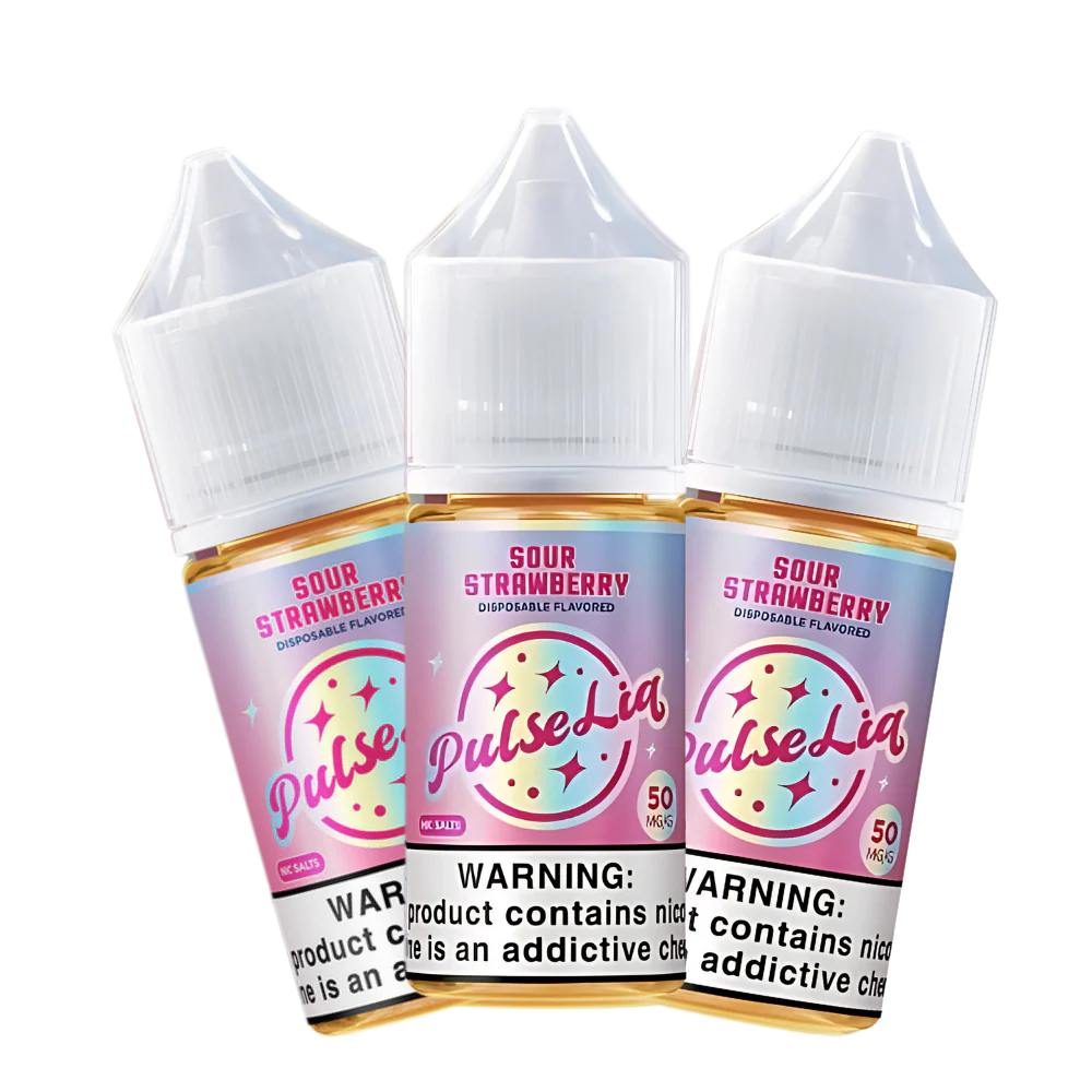 Pulse liq nic salt vape juice sour strawberry 30ml 50mg