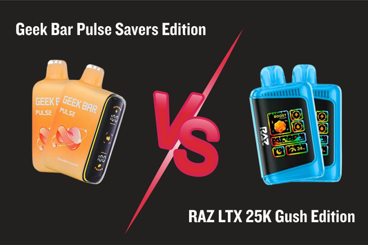 geek bar pulse 15k savers edition vs raz ltx 25k gush edition