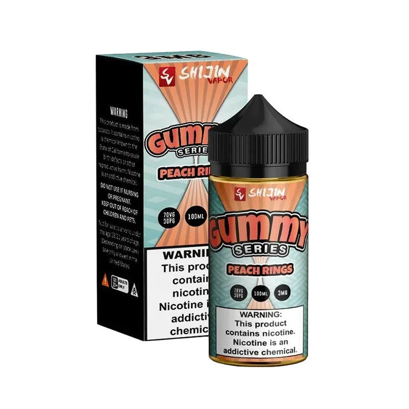 Shijin Gummy Series Peach Rings 100ml Vape Juice (Sale)
