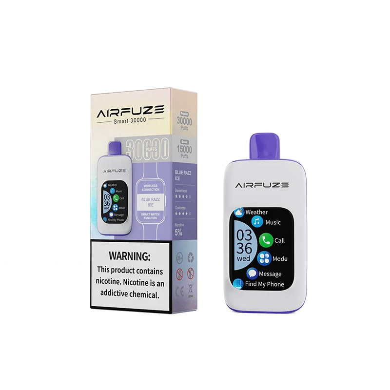 Airfuze Disposable Vape Blue Razz Ice Airfuze Smart 30000 Disposable Vape (5%, 30000 Puffs)