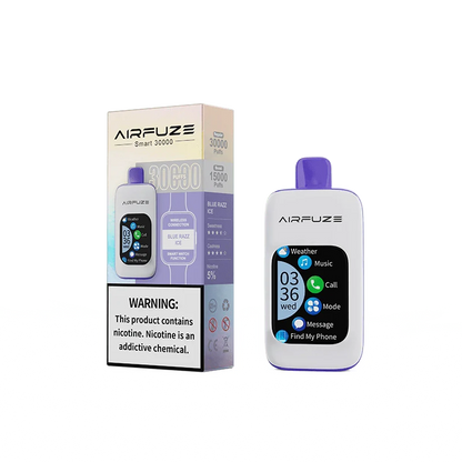 Airfuze Disposable Vape Blue Razz Ice Airfuze Smart 30000 Disposable Vape (5%, 30000 Puffs)