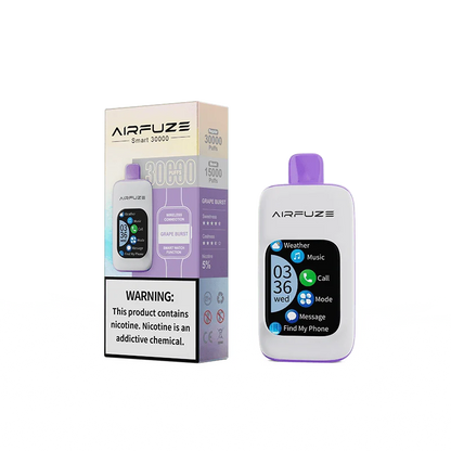 Airfuze Disposable Vape Grape Burst Airfuze Smart 30000 Disposable Vape (5%, 30000 Puffs)