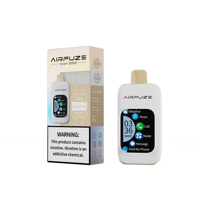 Airfuze Disposable Vape Juicy Peach Airfuze Smart 30000 Disposable Vape (5%, 30000 Puffs)