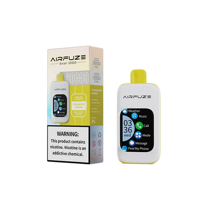 Airfuze Disposable Vape Strawberry Banana Airfuze Smart 30000 Disposable Vape (5%, 30000 Puffs)
