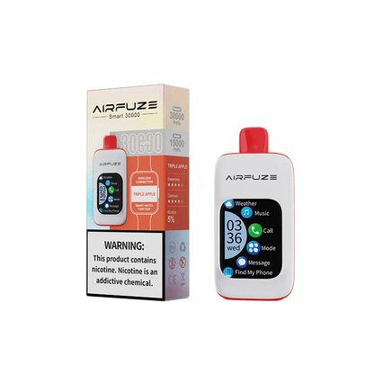 Airfuze Disposable Vape Triple Apple Airfuze Smart 30000 Disposable Vape (5%, 30000 Puffs)