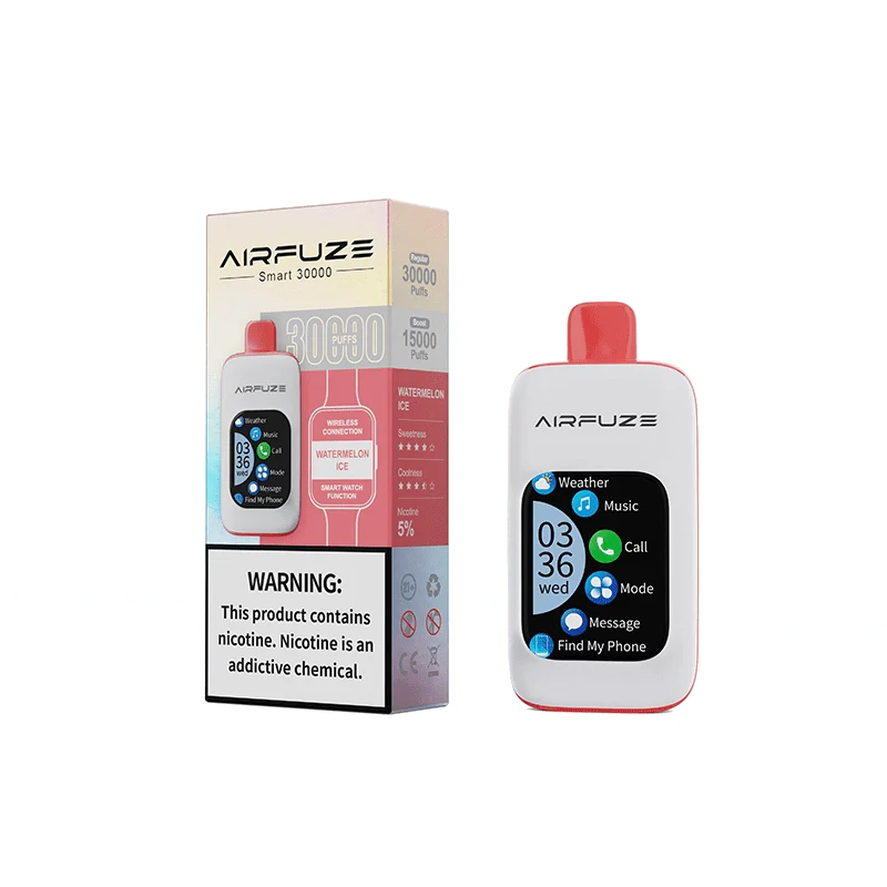 Airfuze Disposable Vape Watermelon Ice Airfuze Smart 30000 Disposable Vape (5%, 30000 Puffs)