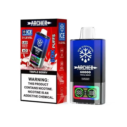 Archer Disposable Vape Triple Berry Archer 60K Ice Control Disposable Vape (5%, 60000 Puffs)