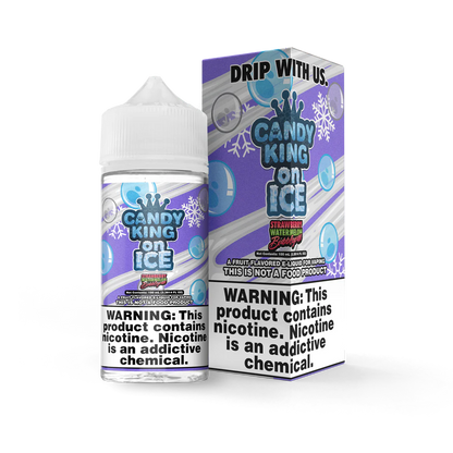 Candy King On Ice Vape Juice Strawberry Watermelon Bubblegum 100ml