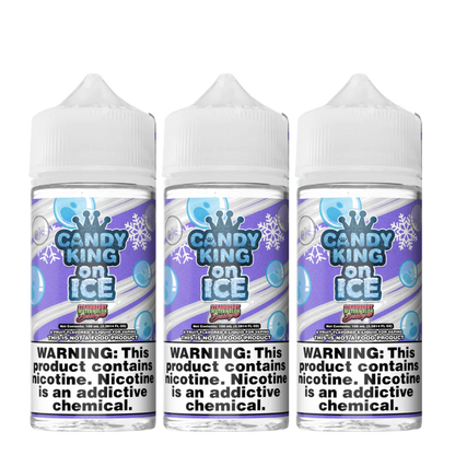 Candy King On Ice Vape Juice Strawberry Watermelon Bubblegum 100ml