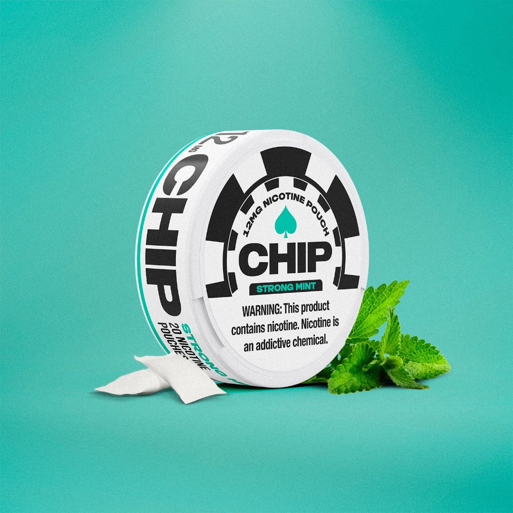 CHIP Nicotine Pouches-Strong Mint (Sale)