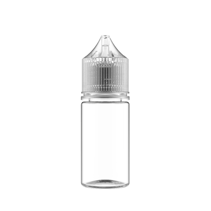 Chubby Gorilla Empty Juice Bottles Clear (Stubby V3) Chubby Gorilla Unicorn Bottle 30ml Empty Bottle