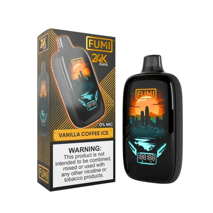 Daddy's Vapor Disposable Vape 0% / Vanilla Coffee Ice FUMI 24K Disposable Vape  (0% & 5%, 24000 Puffs)