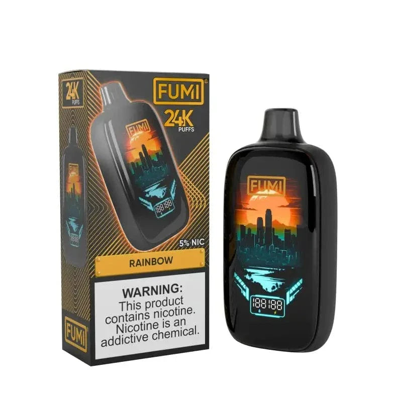 Daddy's Vapor Disposable Vape 5% / Rainbow FUMI 24K Disposable Vape  (0% & 5%, 24000 Puffs)