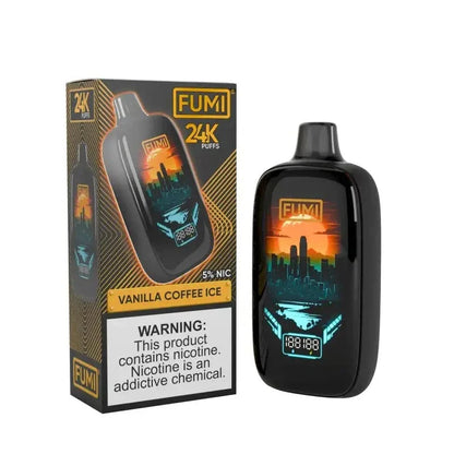 Daddy's Vapor Disposable Vape 5% / Vanilla Coffee Ice FUMI 24K Disposable Vape  (0% & 5%, 24000 Puffs)