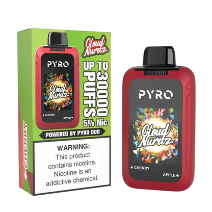 Daddy's Vapor Disposable Vape Cherry & Apple PYRO Duo x Cloud Nurdz 30K Disposable (5%, 30000 Puffs)