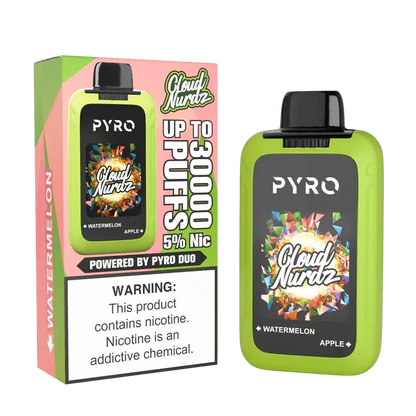 Daddy's Vapor Disposable Vape Watermelon & Apple PYRO Duo x Cloud Nurdz 30K Disposable (5%, 30000 Puffs)