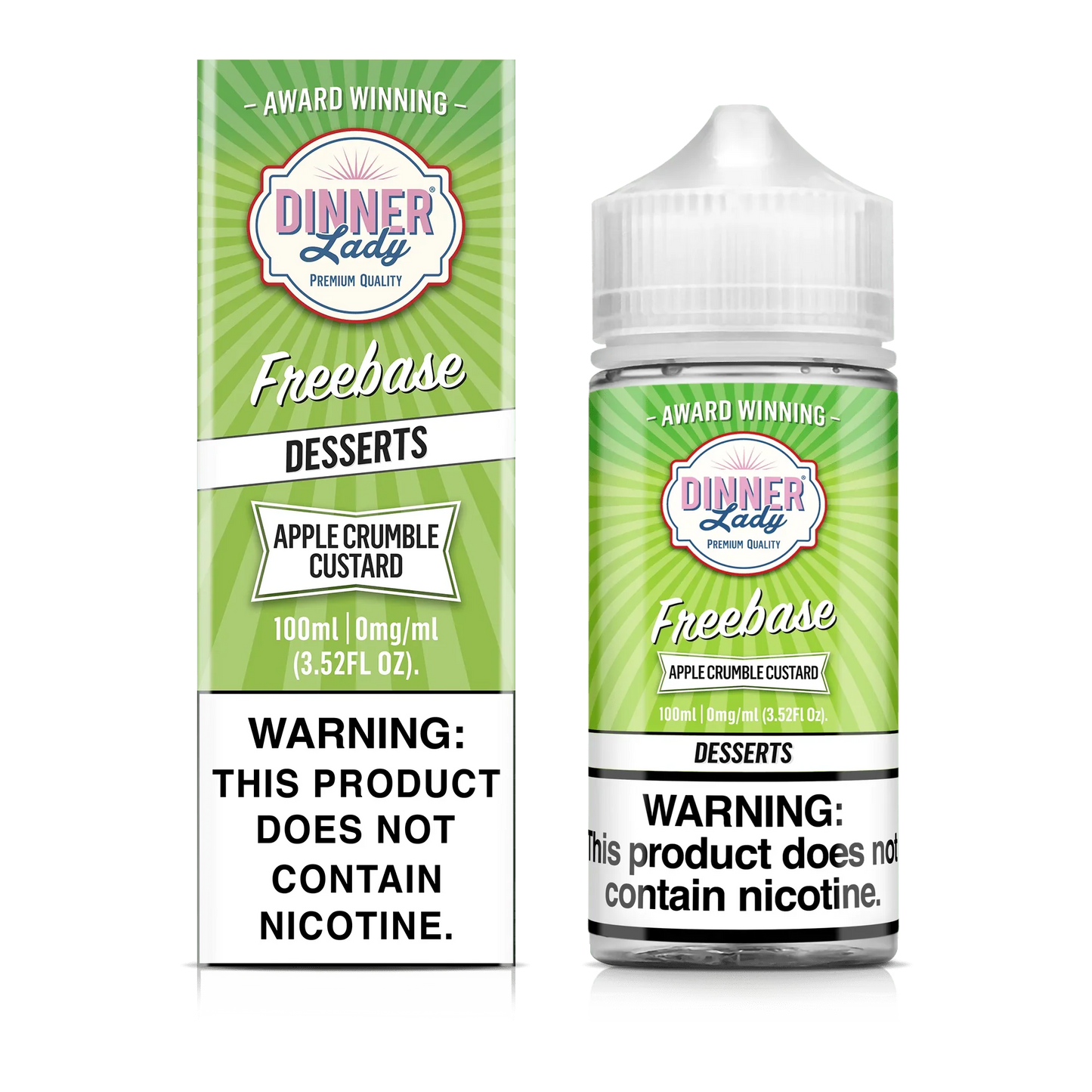 Dinner Lady Apple Crumble Custard Vape Juice 100ml
