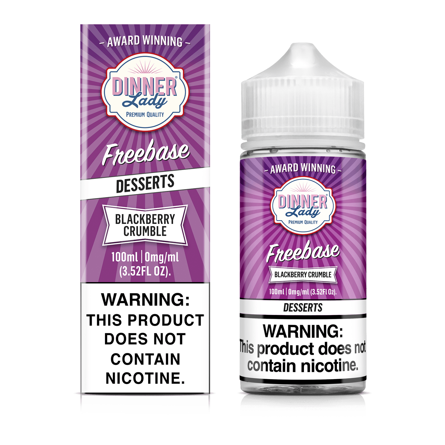 Dinner Lady Juice 0MG Dinner Lady Blackberry Crumble 100ml