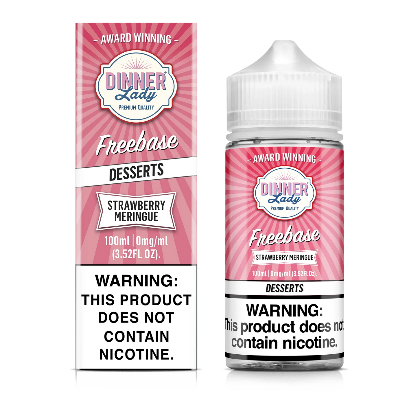 Dinner Lady Strawberry Meringue 100ml Vape Juice