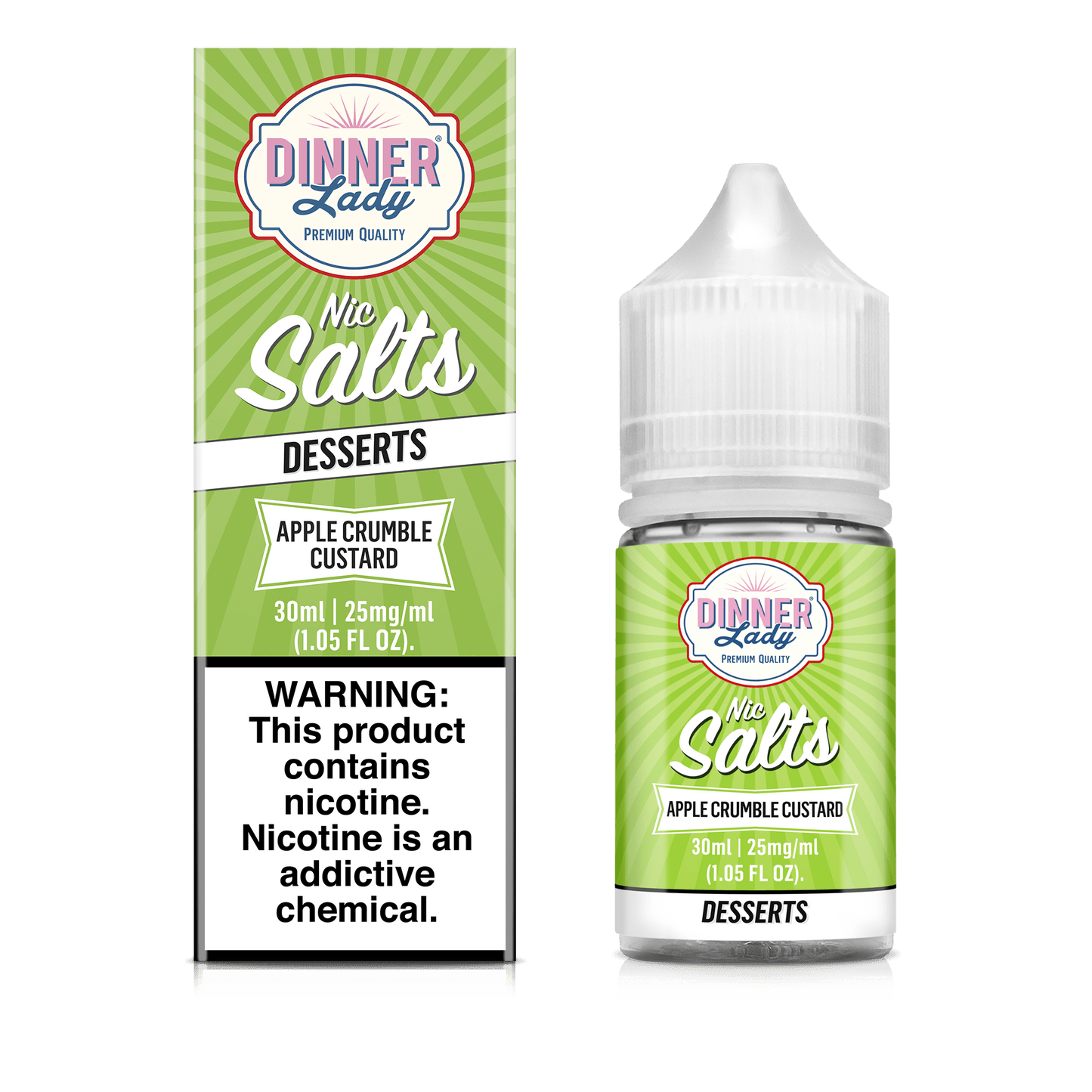 Dinner Lady Juice 25mg Dinner Lady Apple Crumble Custard 30ml