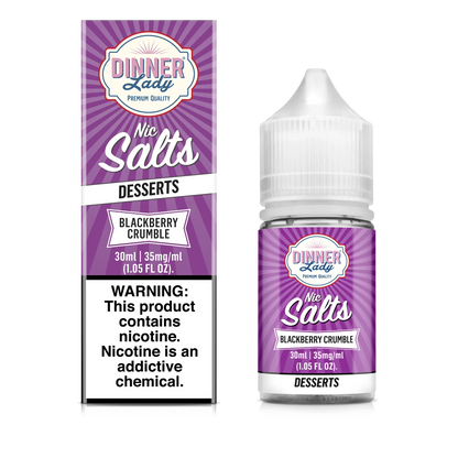 Dinner Lady Nic Salt Blackberry Crumble Vape Juice 30ml