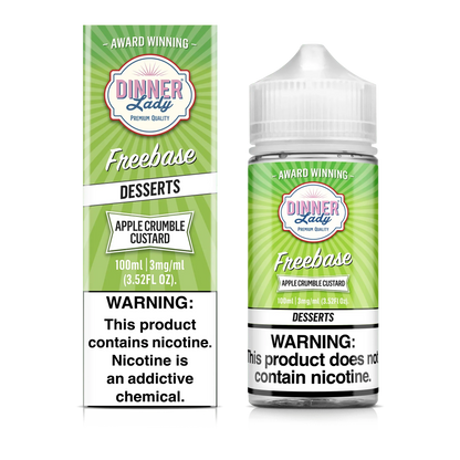 Dinner Lady Apple Crumble Custard Vape Juice 100ml