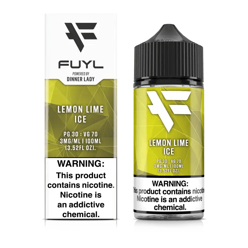 Dinner Lady Juice 3mg Dinner Lady FUYL Lemon Lime Ice 100ml