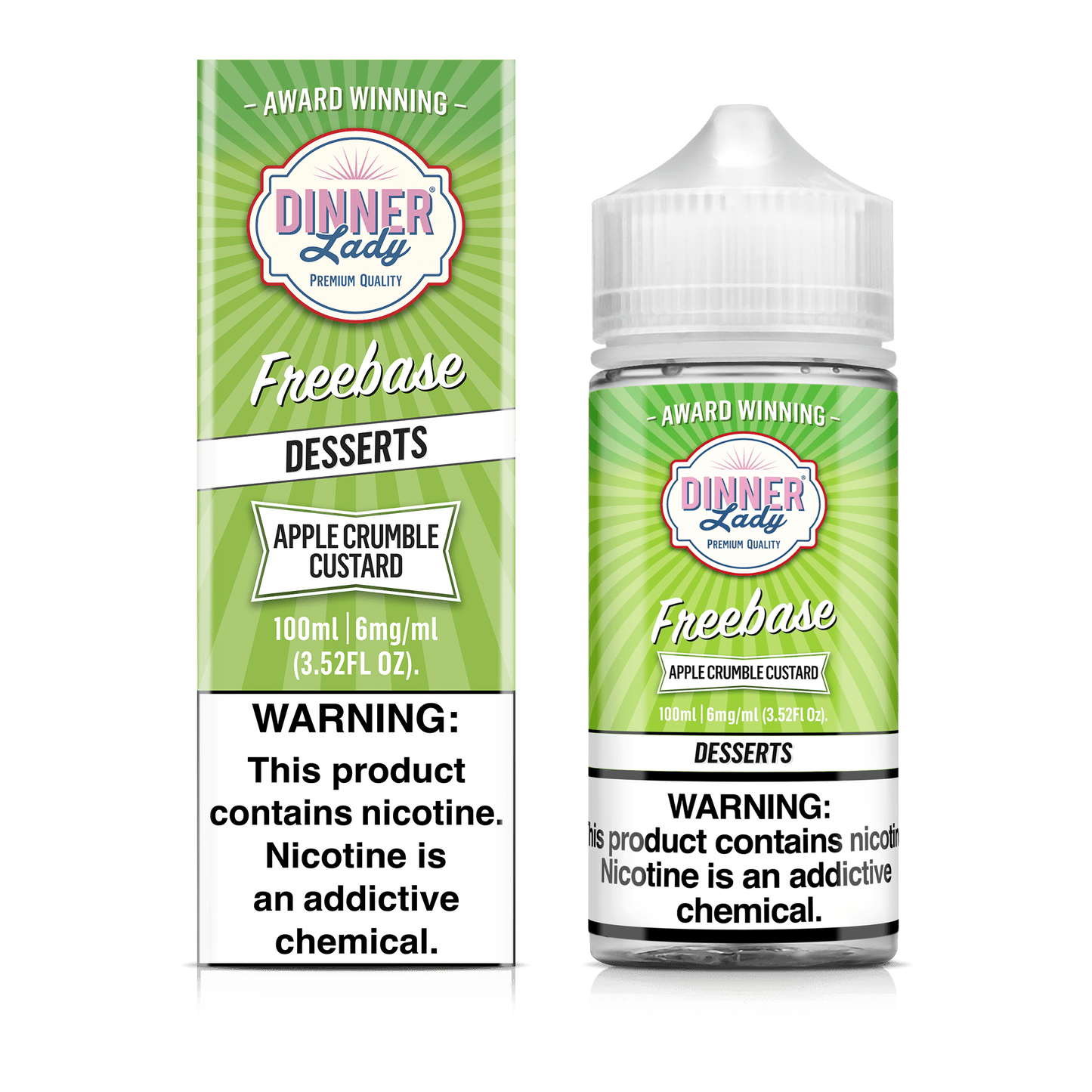 Dinner Lady Juice 6mg Dinner Lady Apple Crumble Custard 100ml
