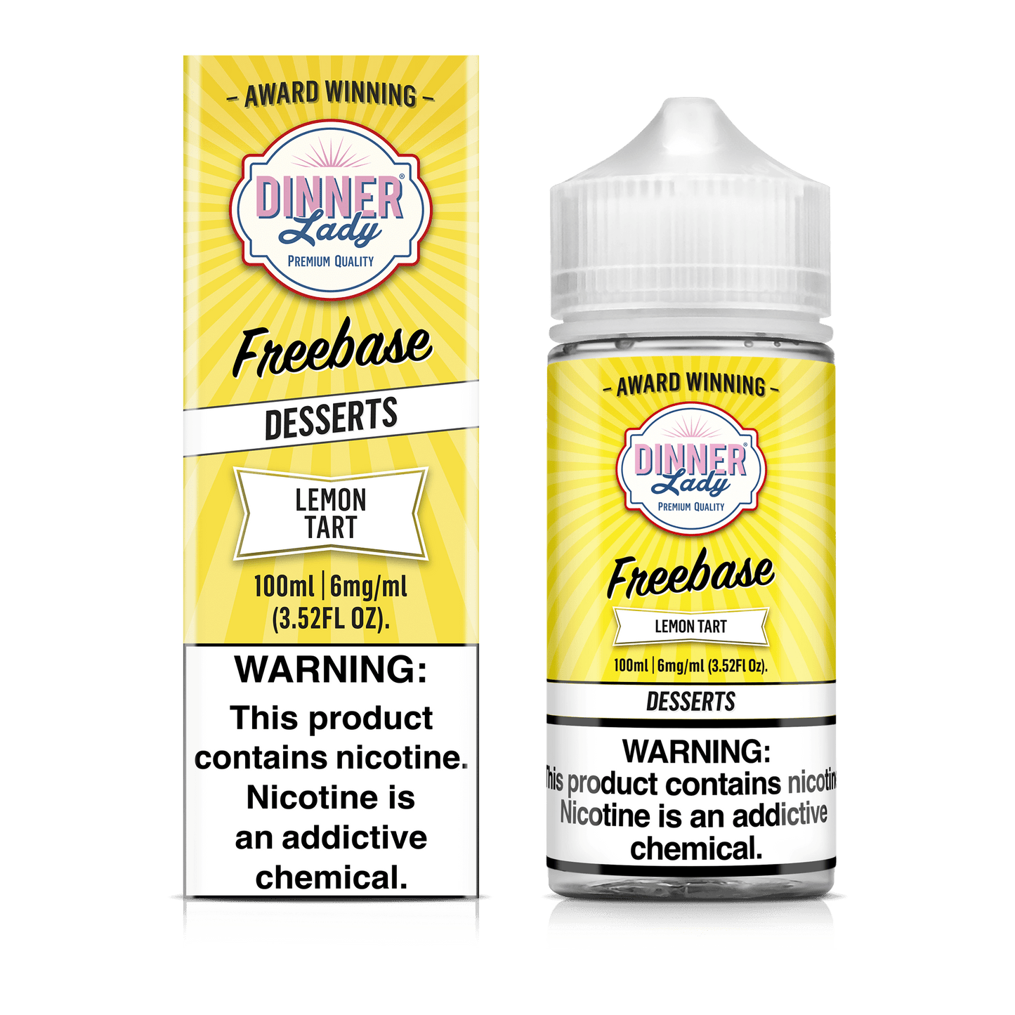 Dinner Lady Juice 6mg Dinner Lady Lemon Tart 100ml Vape Juice