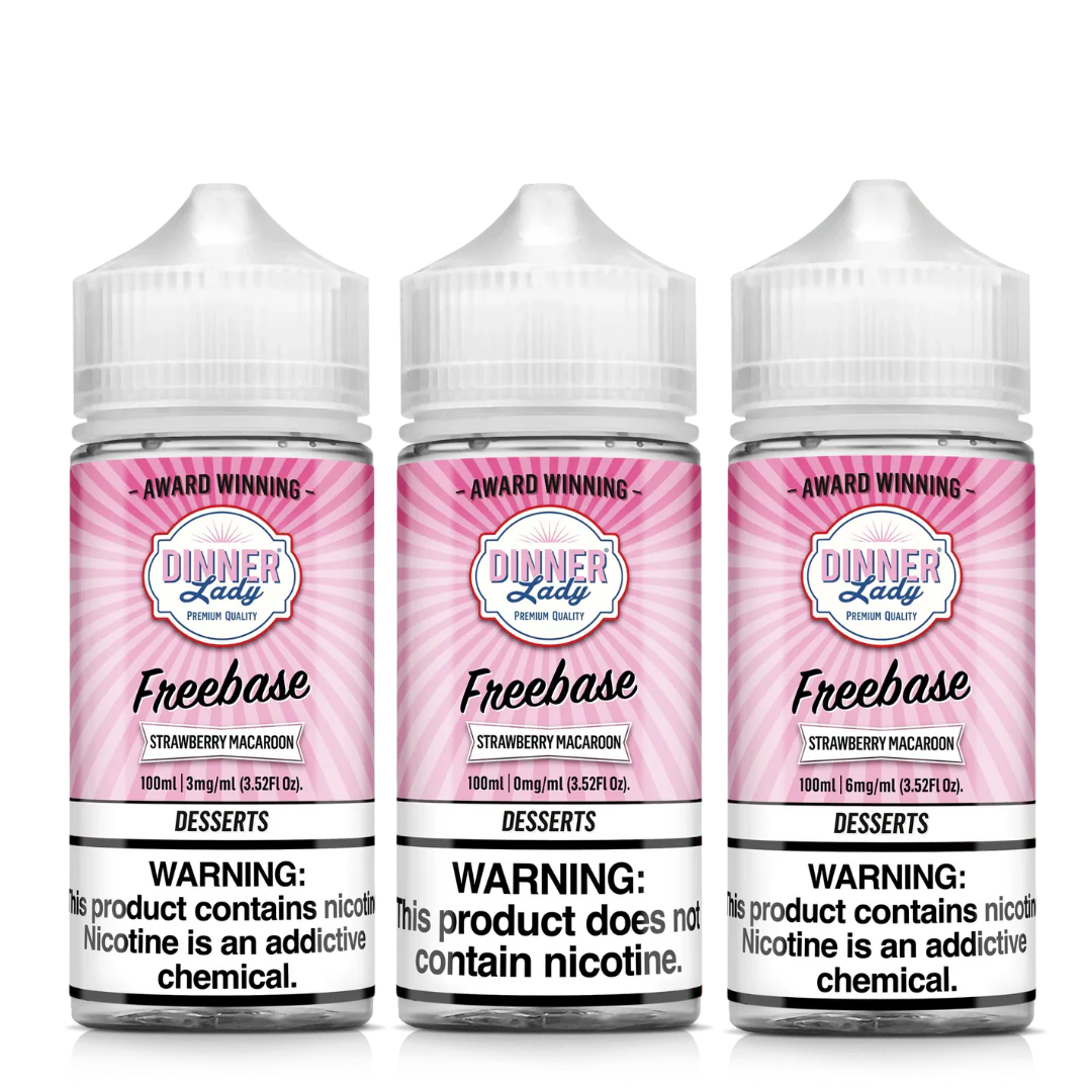 Dinner Lady Strawberry Macaroon Vape Juice 100ml