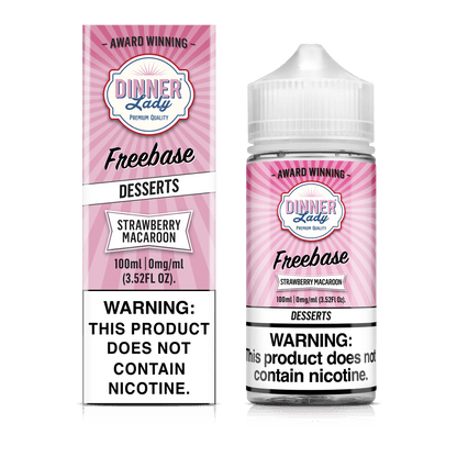 Eightvape Juice 0mg Dinner Lady Strawberry Macaroon 100ml
