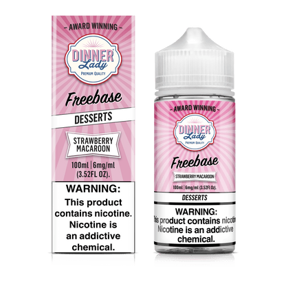 Eightvape Juice 6mg Dinner Lady Strawberry Macaroon 100ml