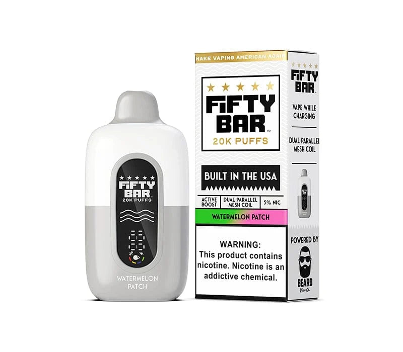 Fifty Bar Disposable Vape Watermelon Patch Fifty Bar 20K Disposable Vape (5%, 20000 Puffs)