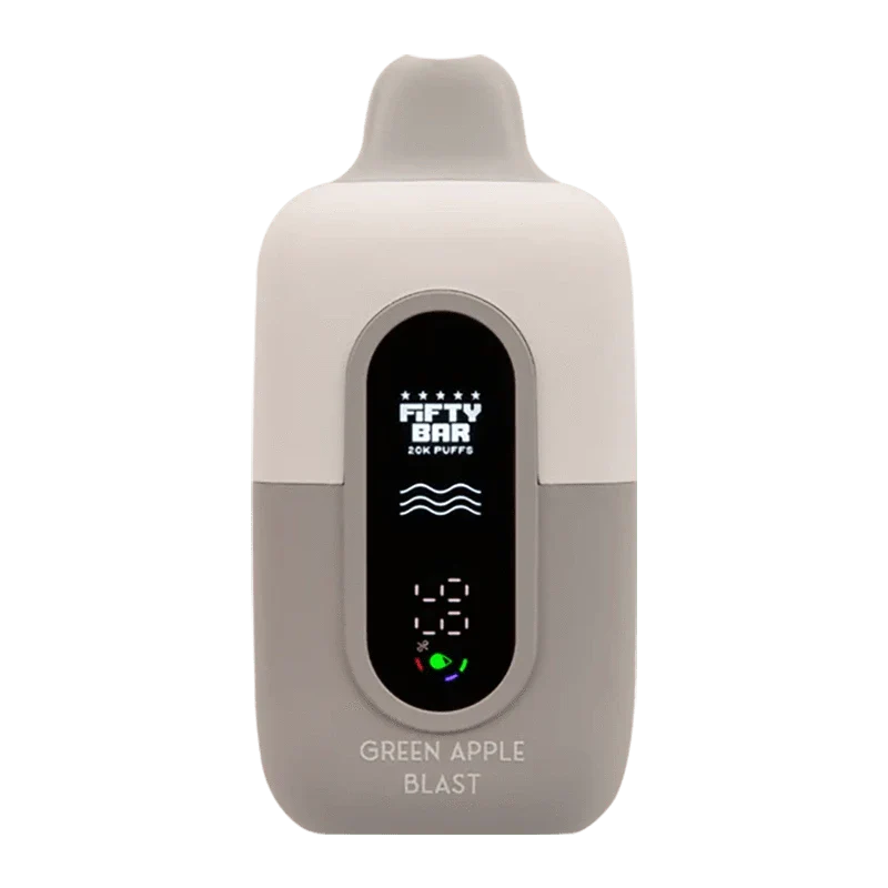 Fifty Bar Disposable Vape Green Apple Blast Fifty Bar V2 20K Disposable Vape (5%, 20000 Puffs)