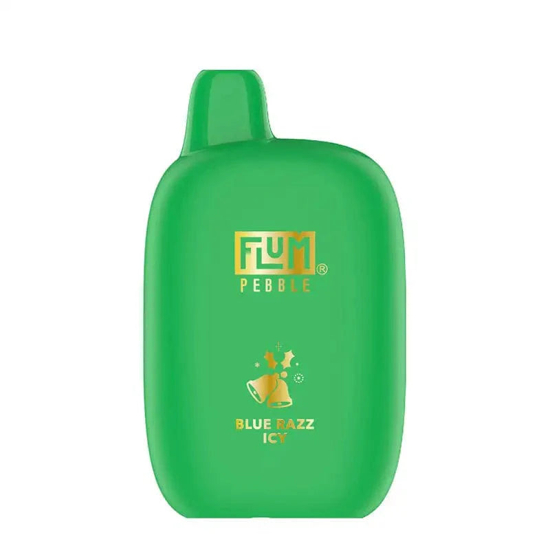 Flum Disposable Vape Blue Razz Icy (2024 Christmas Edition) Flum Pebble Disposable Vape (5%, 6000 Puffs)
