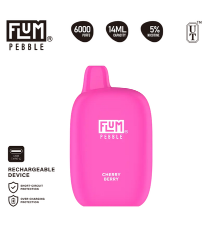 Flum Pebble 6000 Puffs Rechargeable Disposable Vape (Sale)