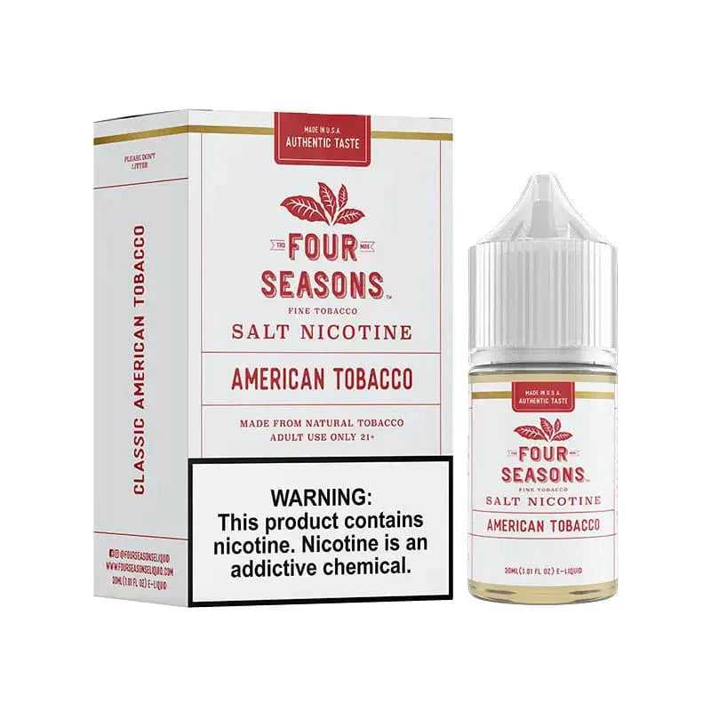 Four Seasons E-Liquids American Tobacco 30ml Nic Salt Vape Juice
