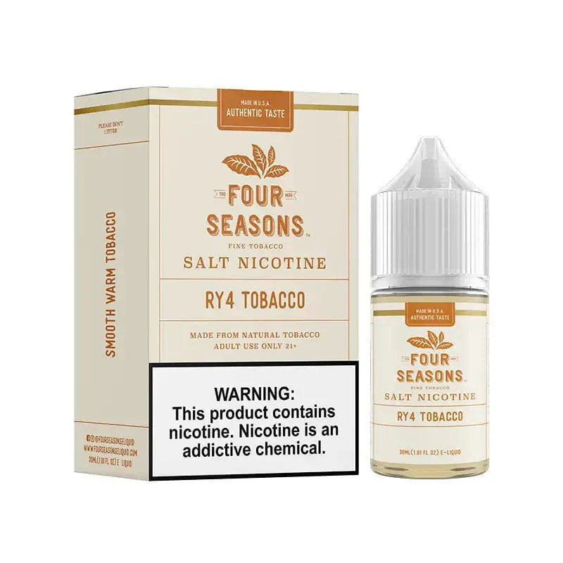 Four Seasons E-Liquids RY4 Tobacco 30ml Nic Salt Vape Juice