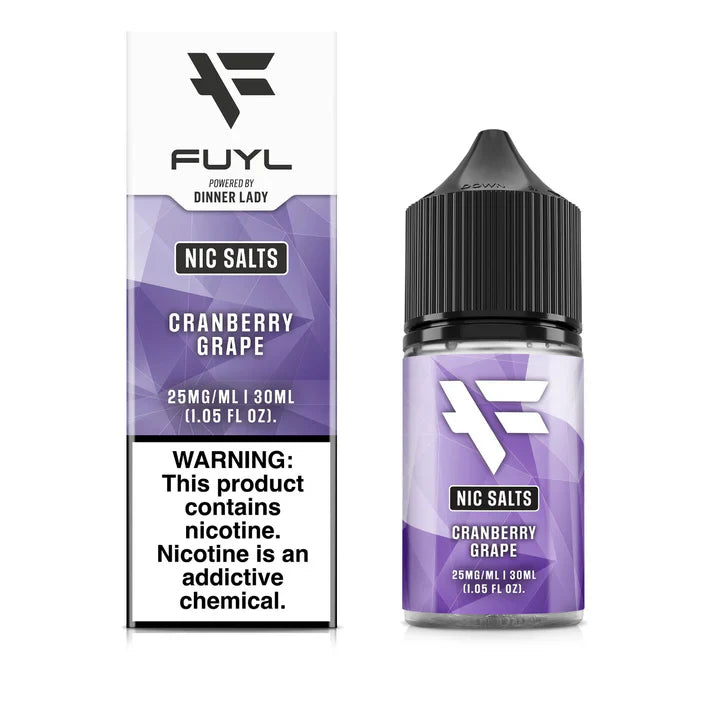 Dinner Lady FUYL Nic Salt Vape Juice Cranberry Grape 30ml