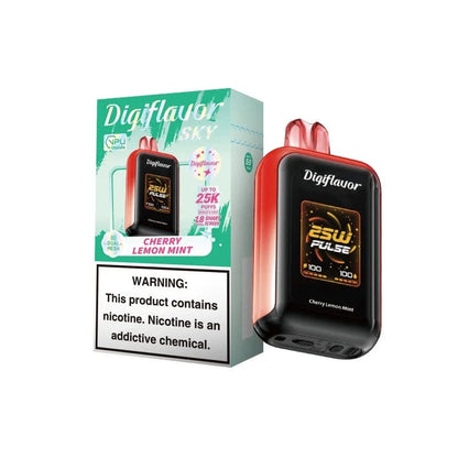 Geek Bar Disposable Vape Cherry Lemon Mint Geek Bar Digiflavor Sky  Disposable Vape (5%, 25000 Puffs)