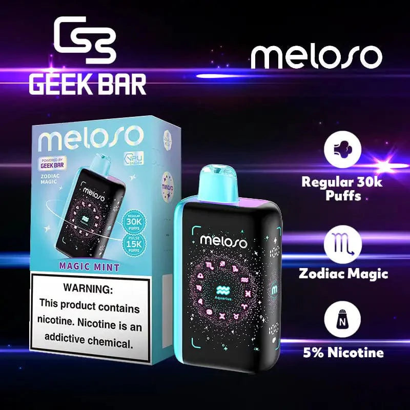 Geek Bar Disposable Vape Magic Mint Geek Bar Meloso Bar 30000 Disposable Vape (5%, 30000 Puffs)