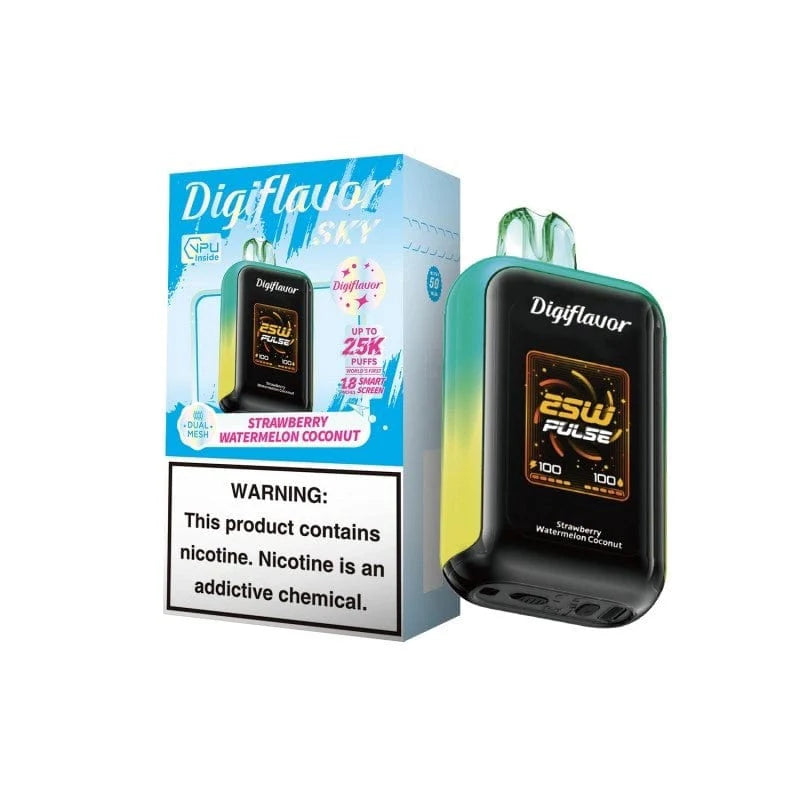 Geek Bar Disposable Vape Strawberry Watermelon Coconut Geek Bar Digiflavor Sky  Disposable Vape (5%, 25000 Puffs)