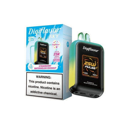 Geek Bar Disposable Vape Strawberry Watermelon Coconut Geek Bar Digiflavor Sky  Disposable Vape (5%, 25000 Puffs)