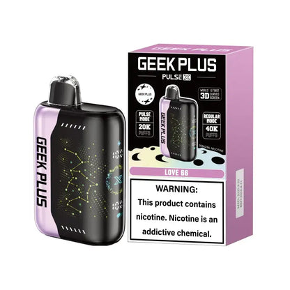 GEEK PLUS Disposable Vape Love 66 GEEK PLUS 40K Disposable Vape (5%, 40000 Puffs)