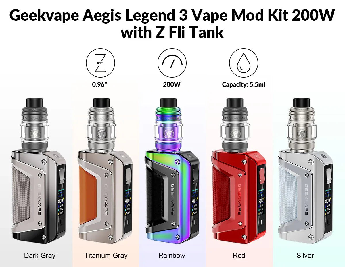 Geekvape Aegis Legend 3 200W Box Mod Kit