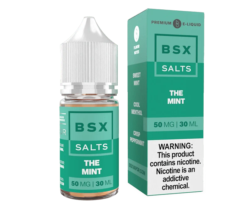 GLAS Juice 50MG Glas BSX The Mint Nic Salt Vape Juice 30ml