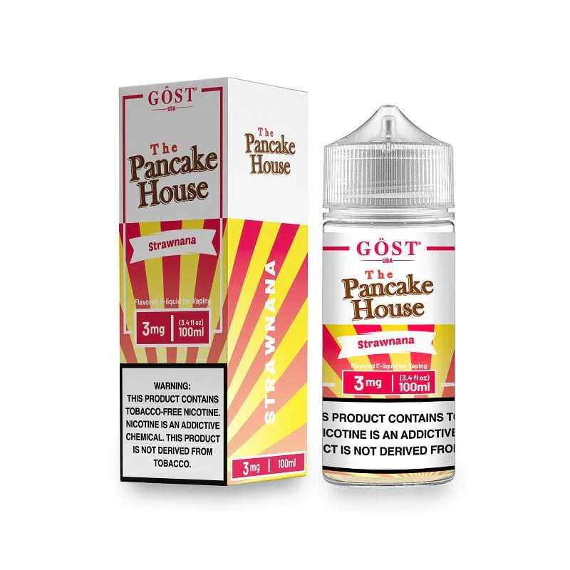 The Pancake House TFN Strawnana Vape Juice 100ml-By Gost Vapor