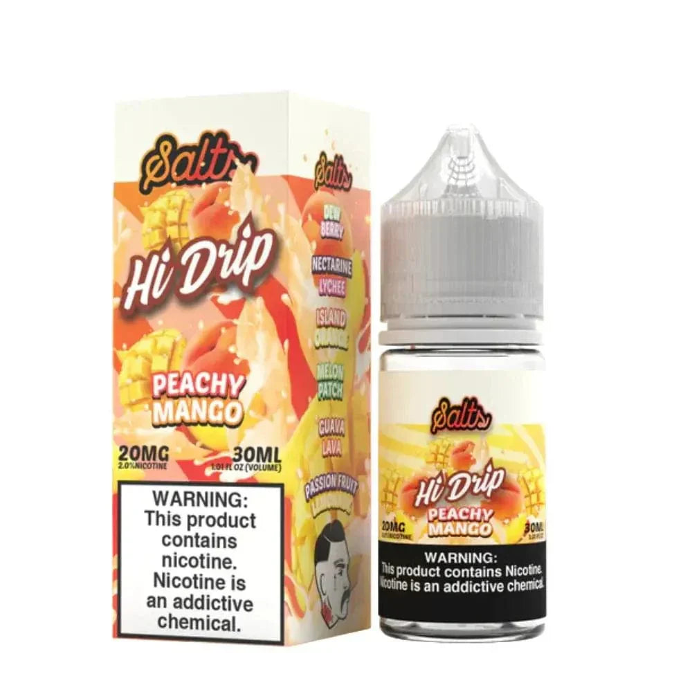 Hi-Drip Juice Peachy Mango Nic Salt Vape Juice 30ml - Hi Drip